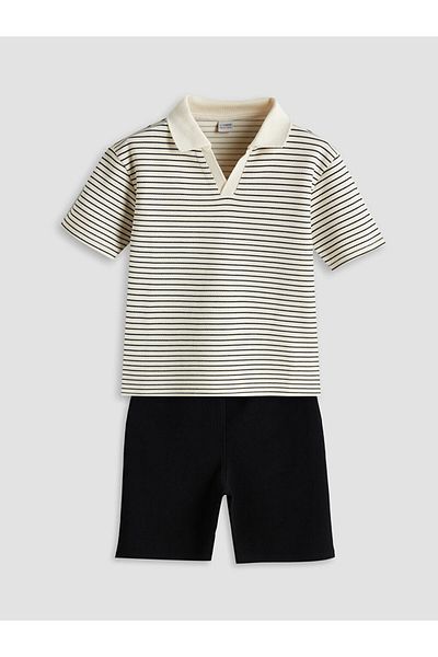 LC Waikiki Lcw Polo Neck Boys T-Shirt and Shorts