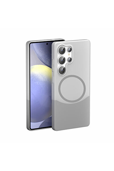 Rivor Samsung Galaxy S25 Ultra Kılıf Kamera Çıkıntılı Magsafe Destekli Mıknatıslı 2 Parça İnce Mat Kapak