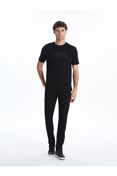 LC Waikiki Crew Neck Printed Combed Cotton Men's T-Shirt