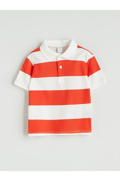 LC Waikiki Polo Neck Striped Boy's T-Shirt