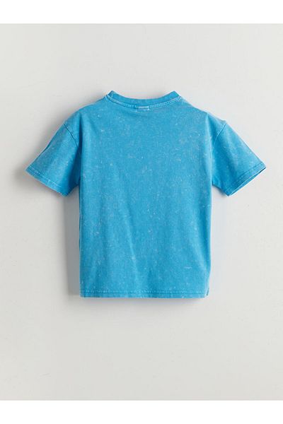 LC Waikiki Sari Crew Neck Printed Boy's T-Shirt