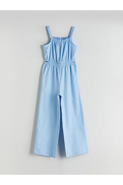 LC Waikiki Lcw Square Collar Girl's Jumpsuit