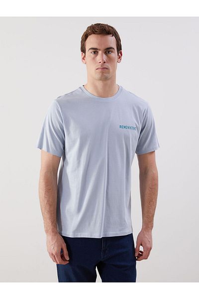 LC Waikiki Tricou pentru bărbați din bumbac pieptănat cu imprimeu cu gât crew de sezon nou - S5KU13Z8