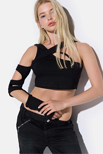 No Matter What Ärmellose Bluse mit String-Trägern