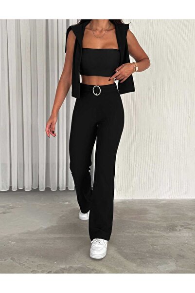 Butik Merrline Γυναικείο Οθωμανικό υφασμάτινο δαχτυλίδι Λεπτομέρεια ζώνη ισπανικό παντελόνι