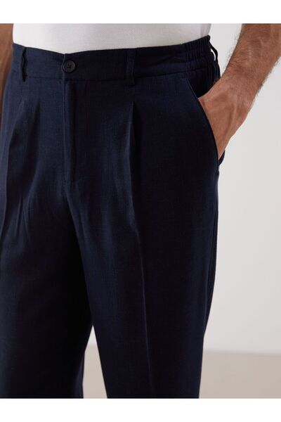 LC Waikiki LCWAIKIKI Classic Standart Kalıp Keten Karışımlı Erkek Chino Pantolon