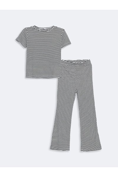 LC Waikiki Crew Neck Girls T-Shirts and Leggings