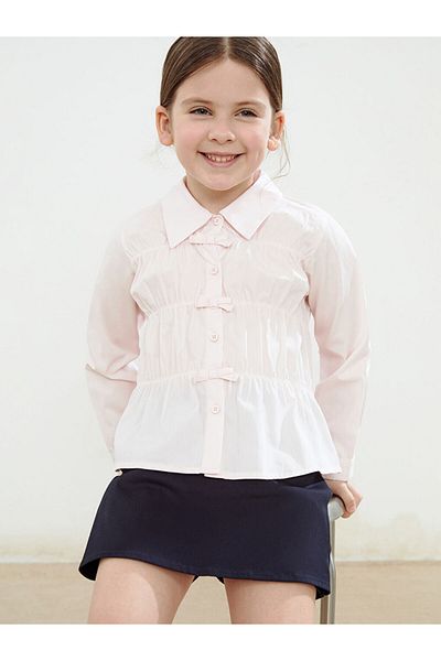 LC Waikiki Poplin Girl's Shirt and Shorts 2-Piece