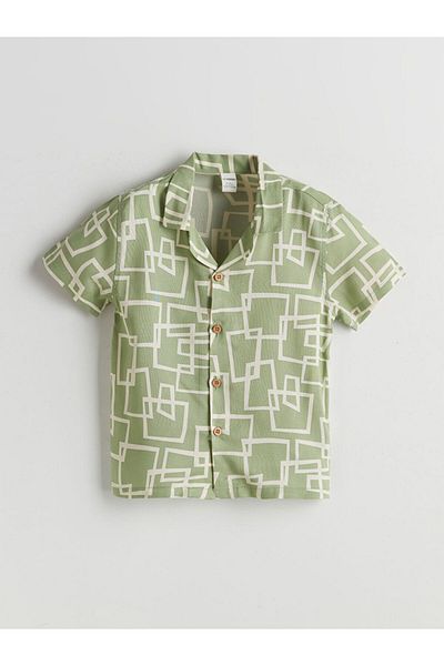 LC Waikiki Gray Regular Fit Printed Boy's Shirt