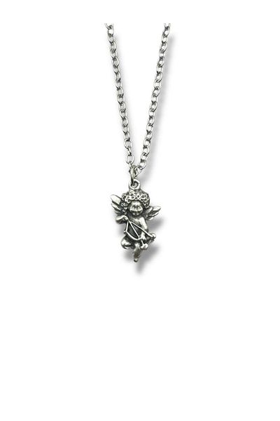 Herşey Nota Unisex Necklace with Arrow-Shooting Eros Figure – Symbol of Love, Mythological Design, Accessory with 60 cm Chain