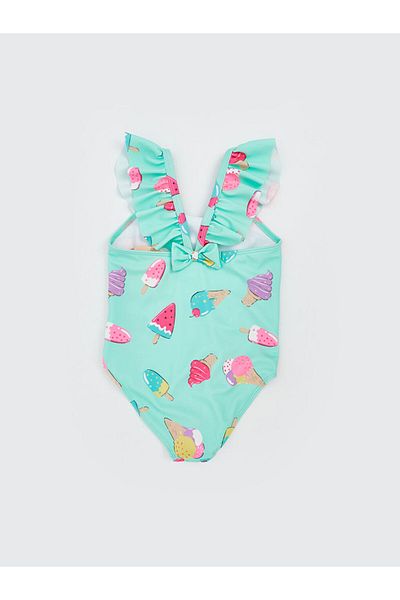 LC Waikiki Fruit Printed Girl's Swimsuit
