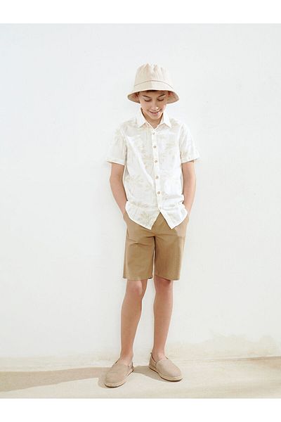 LC Waikiki Patterned Boys' Shirt and Shorts