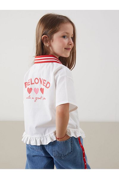 LC Waikiki Lcw Polo Collar Printed Girl's Shirt
