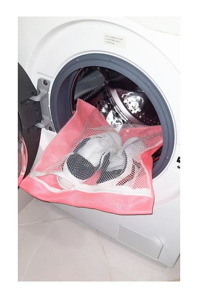 noip Pink Zippered - Delicate Laundry Slippers Shoe Washing Net Large Size (7474)