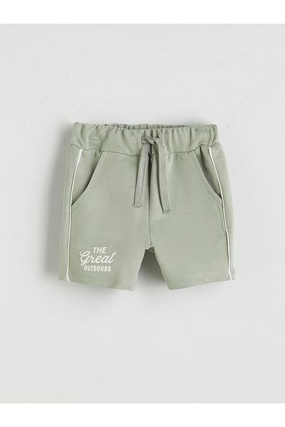 LC Waikiki Printed Boys' Shorts with Elastic Waist