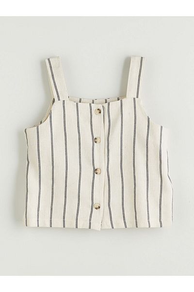 LC Waikiki Linen Blend Girl's Blouse and Shorts