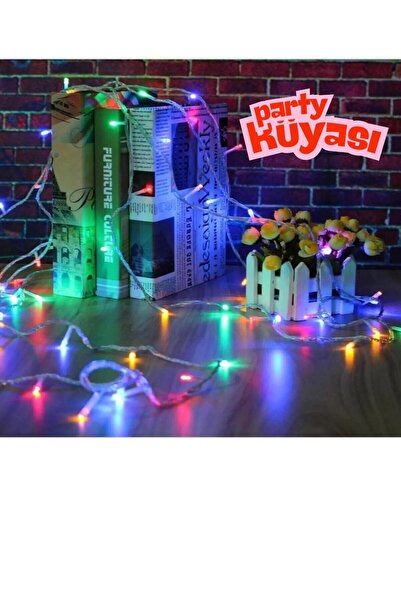 partyrüyası Renkli Fişli Led 10 Mt 8 Modlu Şerit Led Dekor Lambası Animasyonl...