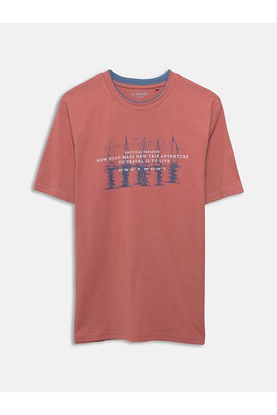 LC Waikiki LCWAIKIKI Classic Crew Neck Short Sleeve Printed Combed Cotton Men's T-Shirt