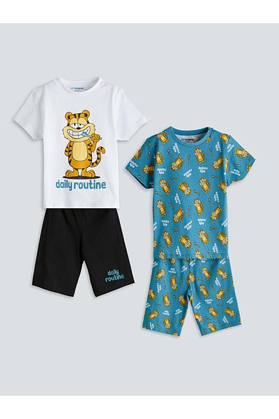 LC Waikiki Printed Baby Boy Shorts Pajama Set 2-Piece