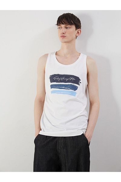 LC Waikiki Xside Crew Neck Printed Men's Sleeveless T-Shirt