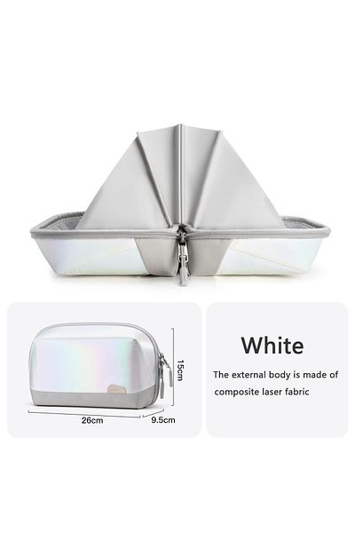 Choice WHITE Cable Storage Bag Waterproof Digital Electronic Organizer Portable USB Data Line Charger Plug