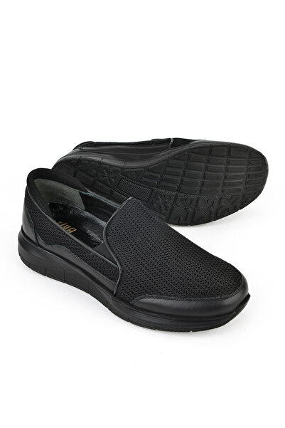 Ziya , Men's Genuine Leather Comfort Shoes 151123Z3680 Black