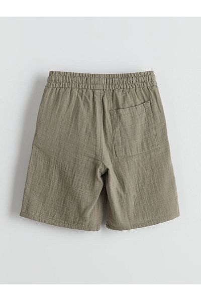 LC Waikiki Green Elastic Waist Boy's Shorts