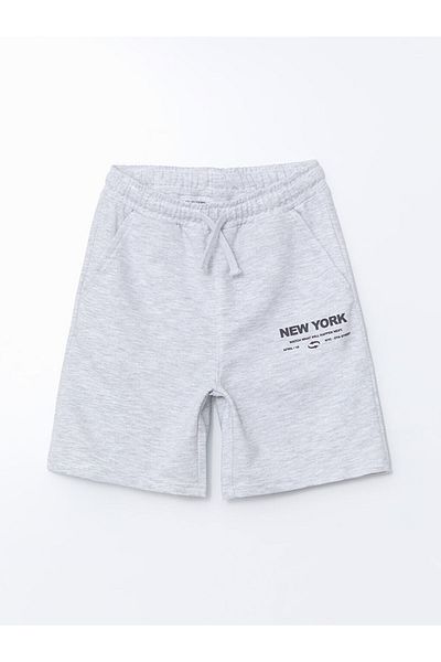 LC Waikiki New York Printed Boys Shorts with Elastic Waist