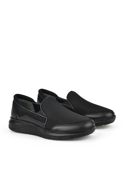 Ziya , Ανδρικά παπούτσια Comfort από γνήσιο δέρμα 151123Z3680 Μαύρα