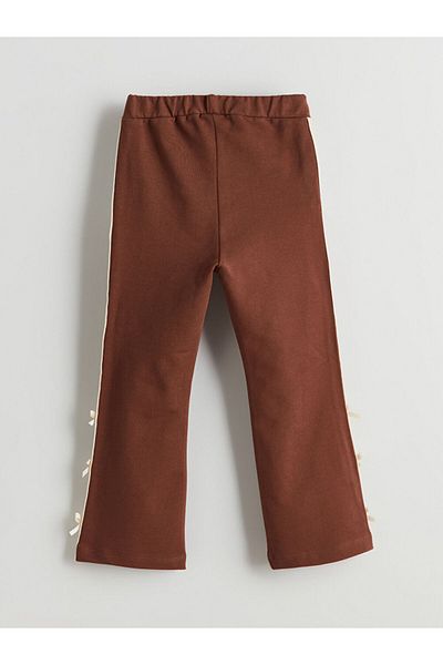 LC Waikiki Elastic Waist Ribbon Detailed Girls' Leggings
