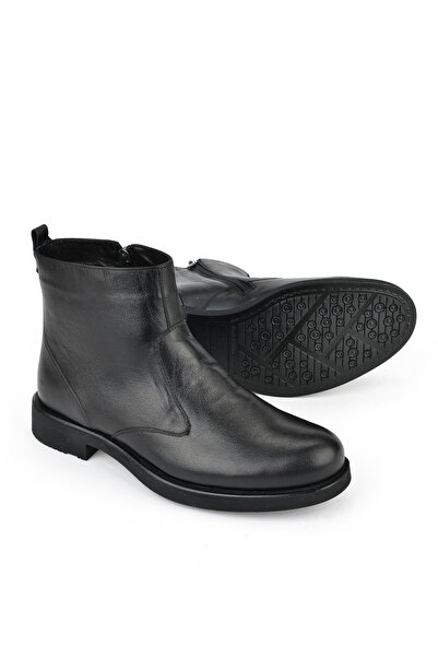 Ziya , Erkek Hakiki Deri Bot 15319Z7113 Siyah