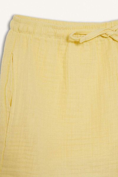 DeFacto A-Line Regular Waist Short Leg Muslin Shorts F2868Ax25Sm