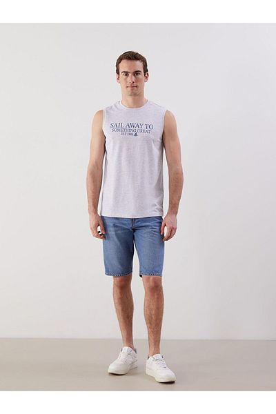 LC Waikiki LCWAIKIKI Classic Crew Neck Printed Men's Sleeveless T-Shirt