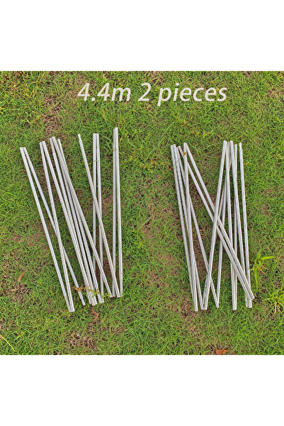 Choice5 4.4meters 2 pieces Replacement Tent Pole 8mm Aluminum Tent Rod 3.6m 4...