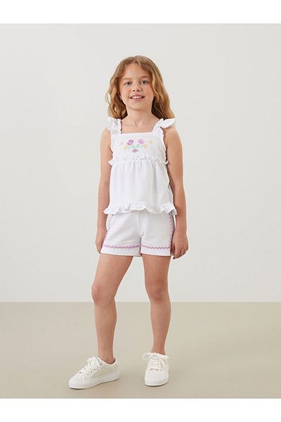 LC Waikiki Lcw Baby Textured Sleeveless Girl's Undershirt