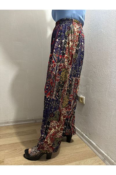 hoaryage Viscose Print Fabric Floral Print Baggy with Pockets 100% Cotton