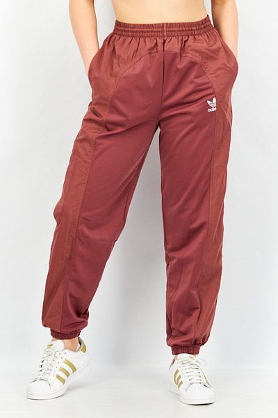 adidas Women Sportswear Fit Embroidered Logo Track Pants, Vintage Maroon