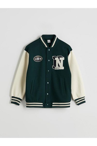 LC Waikiki Lcw Printed Boys College Jacket