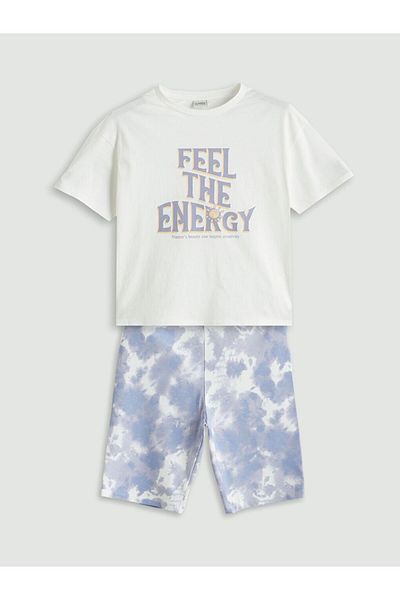 LC Waikiki Lcw Kids Crew Neck Girls T-Shirt & Leggings