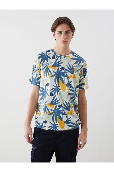 LC Waikiki Xside Crew Neck Printed Combed Cotton Men's T-Shirt
