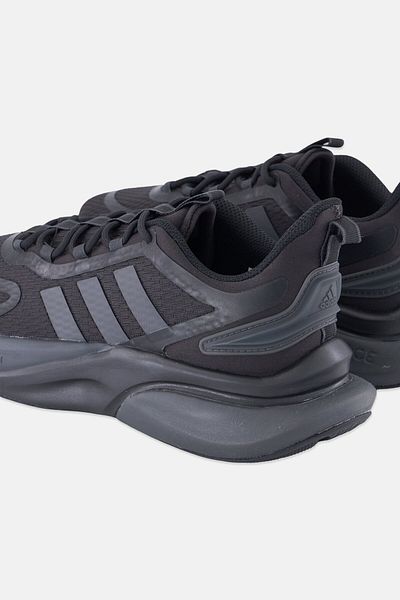 adidas حذاء جري Alpha Bounce Plus برباط للرجال، أسود