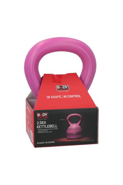Generic BODY SCULPTURE Non Slip Wide Grid Handle Kettlebell Pink 2.5kg