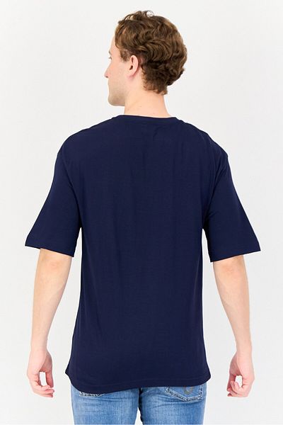 Marvel Men Crew Neck Short Sleeve Graphic Print T-shirt, Navy Blue