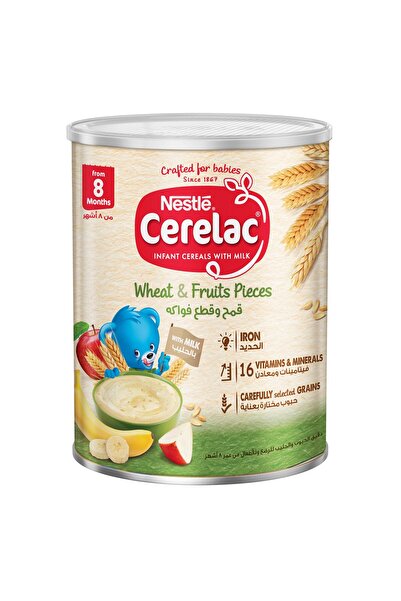 Cerelac Nestle Cerelac Infant Cereals With Iron + Wheat & Fruit Pieces From 8 Months 400 g