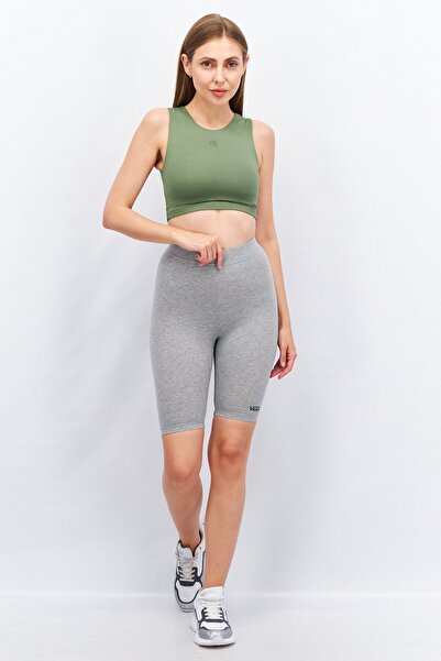 Vans Women Solid Leggings Shorts, Heather Gray
