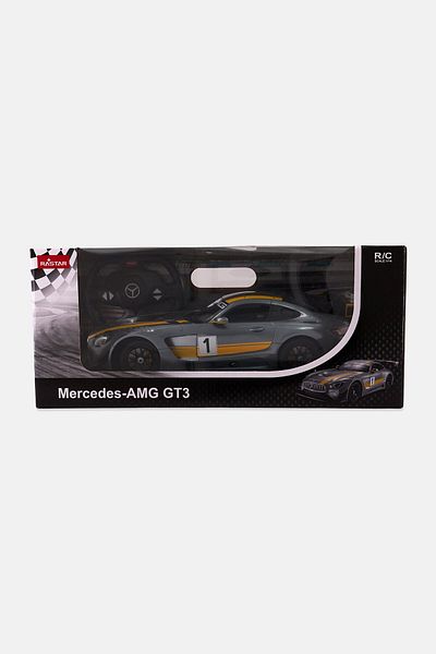 Rastar سيارة مرسيدس AMG GT3 موديل 1/14، رمادية اللون، تعمل بالتحكم عن بُعد