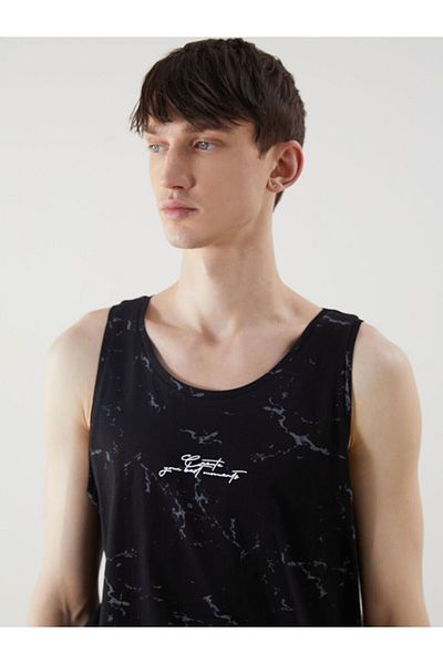 LC Waikiki Xside Crew Neck Printed Men's Sleeveless T-Shirt