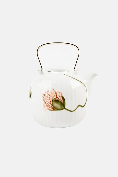 KAHLER Floral Print Tea Pot 1,2 L, White