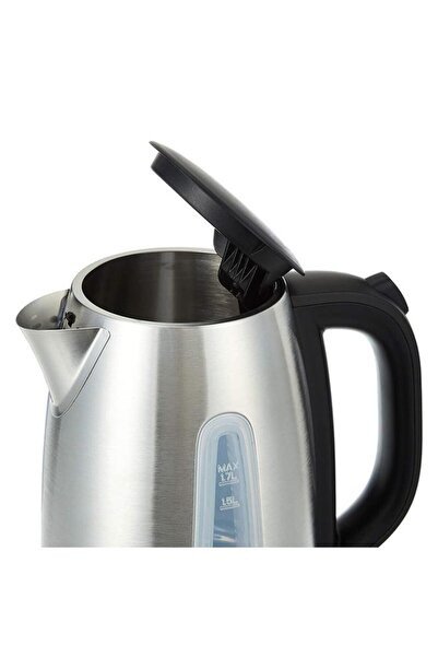 Generic BLACK+DECKER 2200W Concealed Coil Stainless Steel Kettle Silver and Black 1.7 Liter JC450-B5