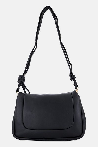 Vince Camuto Women Genoa Brand Logo Shoulder Bag With Coin Pouch, Black